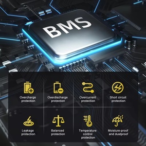 Высококачественный литий-ионный аккумулятор глубокого разряда 12.8В 24В 60Ач-200Ач для гольф-каров, автомобилей и систем хранения солнечной энергии, высокая емкость для солнечных систем - Product Image 3