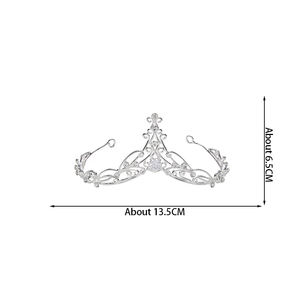 Couronnes de mariée de style forêt, fines, en alliage, avec strass et zircon blanc, diadèmes luxueux et nobles pour les fêtes de <span class=keywords><strong>mariage</strong></span>, <span class=keywords><strong>couronne</strong></span> de fée - Product Image 5