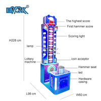 Matériel matériel Hammer Arcade Hammer Game Hit Coin Operated Indoor Sports Redemption Boxing Machine King of Hammer