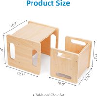 Chaise en bois pour enfants pour les tout-petits pour le salon