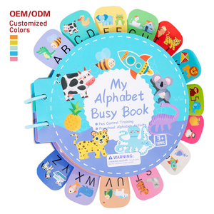Tarjeta Flash de educación temprana para niños, <span class=keywords><strong>libro</strong></span> de cognición silencioso, forma de letra, rompecabezas de cognición de Color, <span class=keywords><strong>libro</strong></span> ocupado - Product Image 1