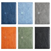 Bloc de Notas de Oficina Impreso Tamaño A5 Serie U+ 63, Encuadernación Cosida, 100 Hojas, Páginas Gruesas, Cubierta de Cuero de Color, Corporativo