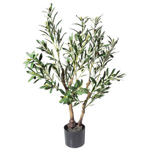6FT Nhân Tạo Cây Ô Liu Giả Lụa Nhà Máy Cho Nhà Văn Phòng Trang Trí Nội Thất Trong Nhà Giả Chậu Cây Với Gỗ Tự Nhiên Thân Cây Sống Động Như Thật Trái Cây - Product Image 3