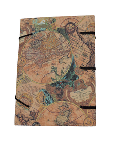 Handmade Wrap Leather Journal Center Universe Personal Diary Notebook Gift for Men Women with Natural <b>Paper</b> Cover - Product Image 1