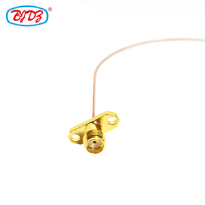 0.8超微細半剛性同軸ケーブルアセンブリ用SMAメス2穴フランジマウントパネル - Product Image 6