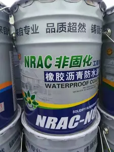 Non Cured Non Solidfy Rubber Asphalt Waterproof Coating Spraying Buildings Liquid Non Curing Rubber Asphalt Waterproof Coating