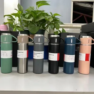 Giorno Thermos Thermos a doppia parete 500ml regalo a forma di sottovuoto Set tazza diritta a doppia parete Thermos tazza Thermos