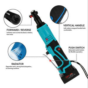 Llave de Trinquete Inalámbrica de 28V, Llave de Trinquete Multifuncional Portátil de 3/8 Pulgadas, Llave de Trinquete Eléctrica Inalámbrica de 90 Grados - Product Image 4