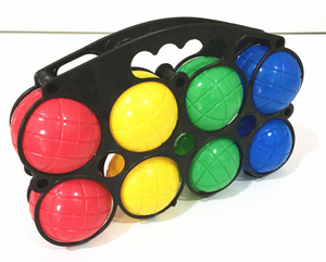 Ensemble de 8 boules de pétanque en plastique colorées, creuses et remplissables d'eau, pour la plage, le jardin, le pique-nique, les <span class=keywords><strong>jeux</strong></span> en <span class=keywords><strong>famille</strong></span> en plein air - Product Image 1