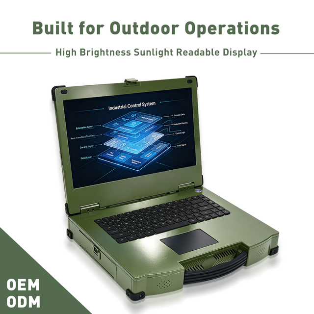 IP65 Rugged Aluminium Laptop Intel I7-10610U 16GB DDR4 RAM 1TB SSD 5G GPS Outdoor Industrial OEM ODM Stock English Keyboard