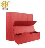 Boîte à vin pliable de luxe avec fermeture magnétique, emballage cadeau pour bouteille de vin, emballage cadeau pour envoi postal