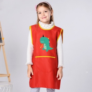 Biểu Tượng Tùy Chỉnh Trẻ Em Của DIY Baking Tạp Dề Mẫu Giáo Nghệ Thuật Sơn In Không Tay Vải Polyester Trẻ Em Tạp Dề - Product Image 4