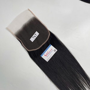 Pas cher prix HD dentelle vendeur en gros HD dentelle fermeture frontale 100% cheveux humains délié naturel meilleure qualité cheveux vietnamiens - Product Image 2
