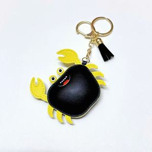 Lindo Llavero <span class=keywords><strong>de</strong></span> Cangrejo <span class=keywords><strong>de</strong></span> Cuero PU con Borla, Adorno <span class=keywords><strong>de</strong></span> Animal Marino <span class=keywords><strong>de</strong></span> Dibujos Animados para Bolsos, Anillo para Llaves, Decoración para Mochilas <span class=keywords><strong>de</strong></span> Mujer - Product Image 4