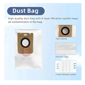 Bolsa de Filtro para Aspiradora Compatible con <span class=keywords><strong>Dreame</strong></span> <span class=keywords><strong>Z10</strong></span> <span class=keywords><strong>Pro</strong></span>/L10 Plus/D10S Plus/RLS5D/RLS6AD y Coche, Alta Eficiencia y Ecológica - Product Image 3