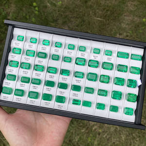 מעבדה googzhou ספק חם מכירת חרוזים רופפים אבן חרוזי אבן חרוזים קולומביה אמרלד מעבדה ברקת - Product Image 6