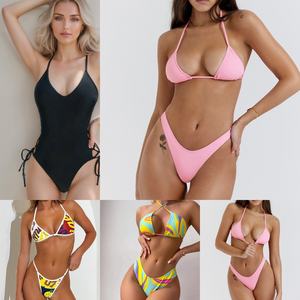 Bikinis <span class=keywords><strong>de</strong></span> Doble Cara en Oferta, Bikinis para Mujer al por Mayor, Bikini <span class=keywords><strong>de</strong></span> Lujo con Pedrería, Conjunto <span class=keywords><strong>de</strong></span> Bikini <span class=keywords><strong>de</strong></span> Hilo - Product Image 1