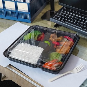 Contenedores de Plástico para Preparación de Comidas al por Mayor, 5 Compartimentos, Contenedores de Plástico para Llevar, Loncheras Bento, Contenedores de Alimentos Desechables de PP - Product Image 2