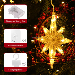 Northland Bethlehem ดาวในร่มกลางแจ้ง IP44กันน้ำตกแต่งวันหยุดคริสต์มาสม่านนางฟ้า LED น้ำตก - Product Image 5