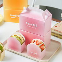 Boîte d'emballage pliable personnalisée écologique pour soufflé, crème glacée, beignets, Taiyaki, œufs épais, burgers, pâtisseries – Contenant à emporter