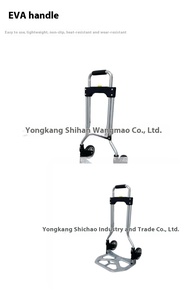 Tweewielrem Luchthaven Kar Staal Aluminium Opvouwbare Handtruck Rem Aanpasbare Oem Bagage Hand <span class=keywords><strong>Trolley</strong></span> Gesloten Structuur - Product Image 5