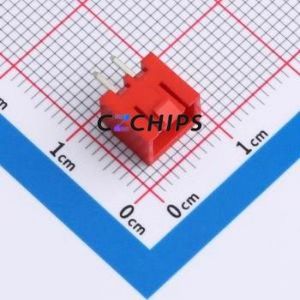 WAFER-HA2.54-2PZZ-R62 Wire-to-Board Pin Header Through hole Component (THT),P=2.54mm Connector 1x2P 2.5mm Through Hole XHB - Product Image 1