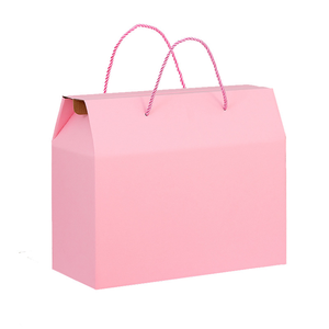 Hộp Giấy Gợn Sóng Màu Bán Sỉ Hộp Đựng Trái Cây Có Tay Cầm Dây Hộp Đựng Bóng Đèn Led Trứng Anh Đào - Product Image 3