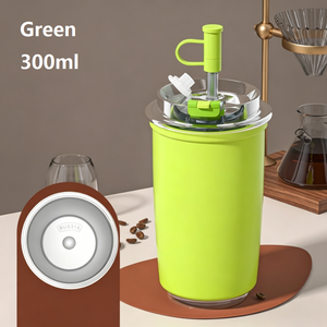 Stainless Steel Tumbler 300ml Vacuum Insulated <b>Double</b> <b>Wall</b> With Lid For Hot Cold Drinks - Product Image 5