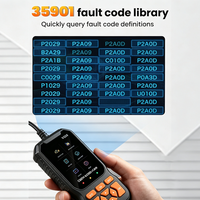 Scanner OBD2 V520 dengan Layar Warna 2,8 inci, Dilengkapi Perpustakaan Kode Kesalahan 35901, Mendukung Cloud Print, Aliran Data Real-time