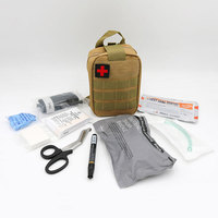 Trousse de premiers secours Gauke, sac en tissu Oxford imperméable, certification CE ISO 13485, garantie 5 ans, stérilisation EO, poignée D-Grip, extérieur