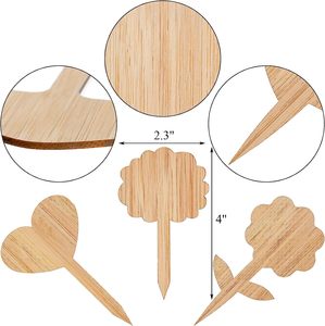 Lot de 8 étiquettes d'herbes en bois Accessoires de jardinage pour herbes de cuisine Marqueurs de plantes pour <span class=keywords><strong>jardin</strong></span> <span class=keywords><strong>Cadeau</strong></span> parfait - Product Image 1