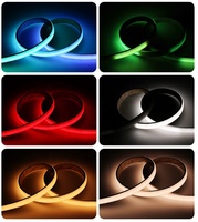 Bande lumineuse néon RGBCCT cinq couleurs en silicone étanche, effet cheval au galop, 1428 LED, 15mm