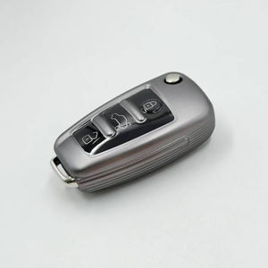 TPU Matte Texture Flip Car Key Fob Cover Case Soft Key Shell Holder Convient aux accessoires de clé <span class=keywords><strong>Audi</strong></span> - Product Image 3
