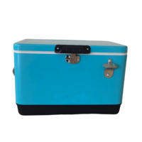 Glacière classique en métal 30L/40L/50L – Boîte isotherme pour la pêche