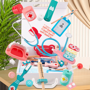 Dropshipping Products 2026 Wooden <b>Doctor</b> <b>Set</b> Toy for Play Educational Injection Tool Simulation Medicine Box Service in China - Product Image 4