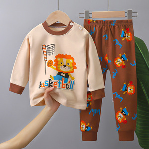 Pijamas para Niños, Ropa de Invierno y Otoño para Niños y Niñas, Conjuntos de Pijamas Infantiles de Manga Larga, Pijamas de Algodón para Bebés, Ropa para el Hogar - Product Image 3