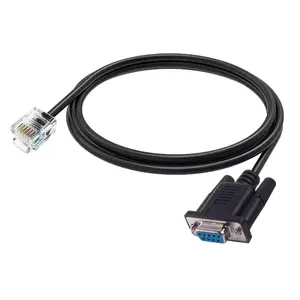 Custom rj11 to db9 cable male female rs232 db9 serial to rj11 cable
