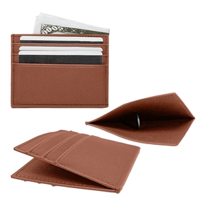 Sẵn sàng để tàu sang trọng Saffiano Ví Chất lượng cao chủ thẻ tín dụng RFID chặn tối giản mỏng Ví trong kho biểu tượng tùy chỉnh - Product Image 5