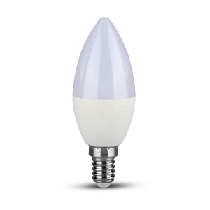 หลอดไฟแบบเทียน 7 วัตต์, ขั้ว E14, ชิป LED, สี 3000K; เหมาะสำหรับการตกแต่งและสร้างบรรยากาศในบ้าน - Product Image 1