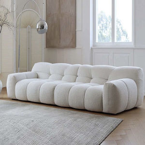 โซฟาเบดแบบโมดูลาร์สำหรับห้องนั่งเล่นสไตล์วิลล่าทันสมัย  โซฟาเข้ามุมบุฟองน้ำ  หุ้มผ้าขนแกะ  โซฟาคลาวด์  สำหรับบ้านและอพาร์ทเม้นท์ - Product Image 5