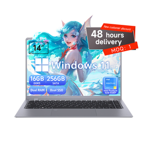 Portátiles personalizados de fábrica 14 pulgadas nuevo ordenador portátil de negocios 16GB RAM 256GB Intel Pentium <span class=keywords><strong>Gold</strong></span> 6500Y Windows 11 Pro portátiles a estrenar - Product Image 1