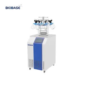 BIOBASE China Discount Cold Trap Capacity 28L Benchtop small Freeze Dryer / Lyophilizer with Stoppering 8 Port Manifold
