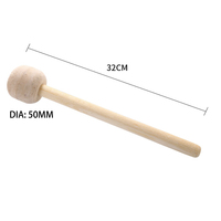 Mallettes de percussion en bois pour grosse caisse de marche avec tête en feutre – Vente chaude