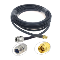 Cable Coaxial LMR240 50-4, Conector N Macho Hembra a SMA Macho, Conector N a RP SMA de Compresión para Cable Pigtail LMR-240, Extensión 4G 5G LTE