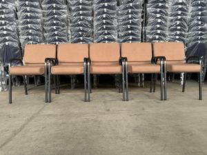 Sillas de Iglesia Apilables al por Mayor, Sillas de Iglesia de Aluminio con Reposabrazos para <span class=keywords><strong>Pastor</strong></span>, Sillas de Teatro Enlazables para Auditorios - Product Image 6