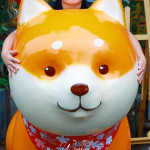Escultura de <span class=keywords><strong>Shiba</strong></span> <span class=keywords><strong>Inu</strong></span>, <span class=keywords><strong>Estatua</strong></span> de Perro de Fibra de Vidrio, Decoración de Animal de Dibujos Animados, Adorno para Tienda de Mascotas, Exhibición para Restaurante, <span class=keywords><strong>Estatua</strong></span> de Perro Famosa en Internet - Product Image 2