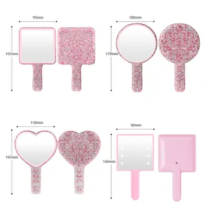Handheld Mirror for Eyelash Extensions Mini SPA Salon Vanity Mirrors with LED Makeup Beauty Mirrors