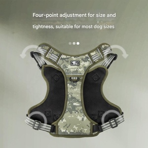 Minerva OEM/ODM Heavy Duty Rreflective notte maneggiato di sicurezza controllo che si precipita fuori prova tattico con nome di targhetta per cani da compagnia imbracatura - Product Image 3