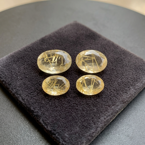 Wholesale Natural Golden Rutilated Quartz Smooth Oval Calibrated Loose Cabochon Rose <b>Crystal</b> Best Factory Prices OEM Bulk - Product Image 3