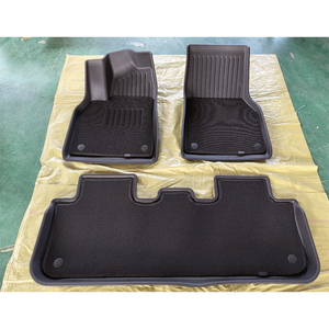 Tapis de voiture sur mesure en TPE double couche 6 pièces, imperméable, antidérapant, protection de sol, tapis 3D pour Tesla Model <span class=keywords><strong>X</strong></span> 2022 - Product Image 6